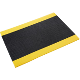 Crown Comfort-King 1/2" Thick Dry Area Anti-Fatigue Mat - 2' x 3', Yellow/Black